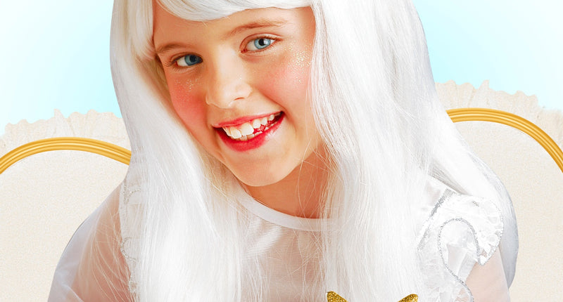 Widmann SRL Engel pruik wit kind