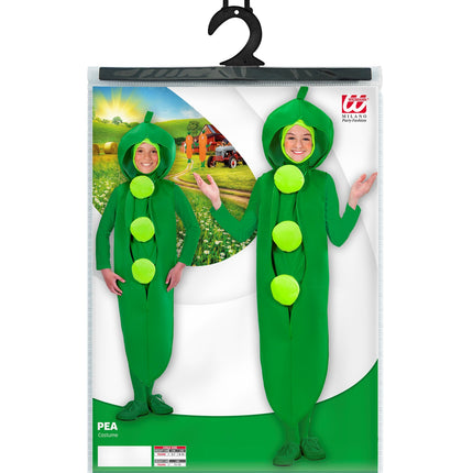 Widmann SRL Erwten kostuum Mauro kinderen unisex