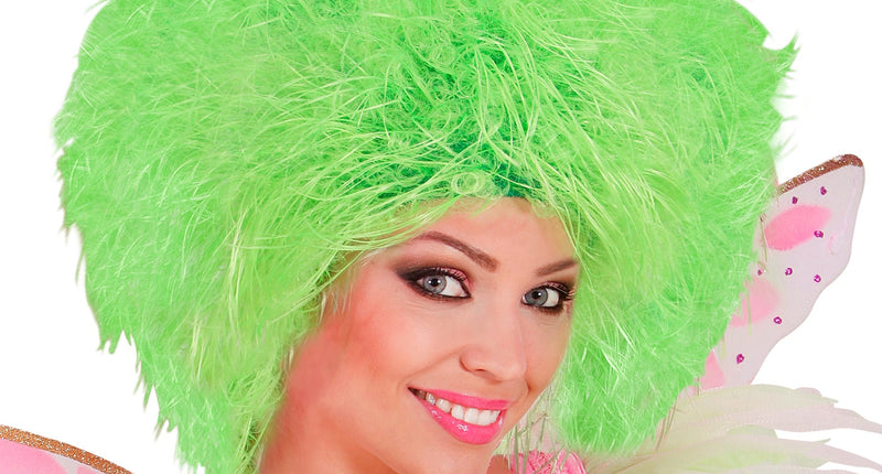 Widmann SRL Fee pruik neon groen volwassenen