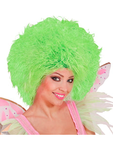 Widmann SRL Fee pruik neon groen volwassenen