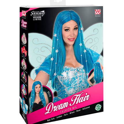 Widmann SRL Feeënpruik blauw met sterren