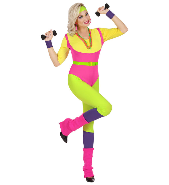 Widmann SRL Fitness instructrice kostuum 80's