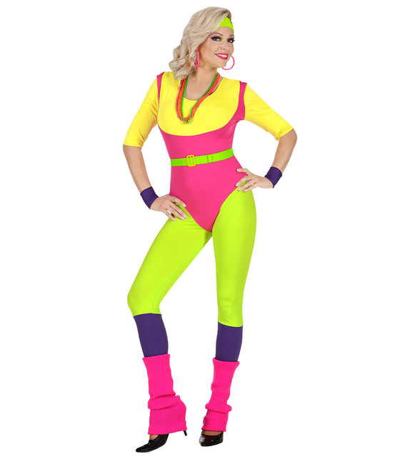 Widmann SRL Fitness instructrice kostuum 80's