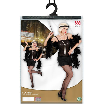 Widmann SRL Flapper Jurk Zwart