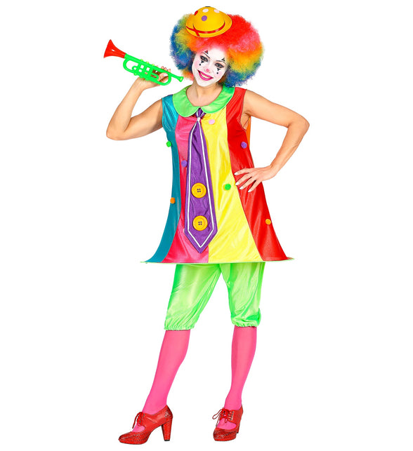Widmann SRL Fleurige clownspak voor dames