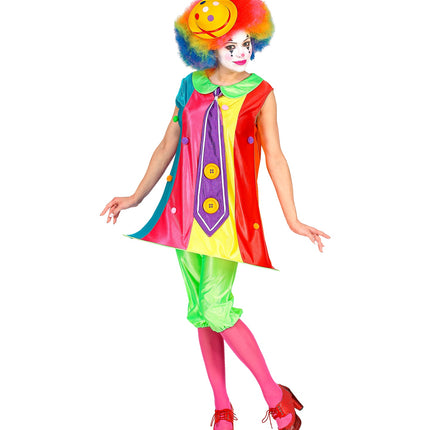 Widmann SRL Fleurige clownspak voor dames