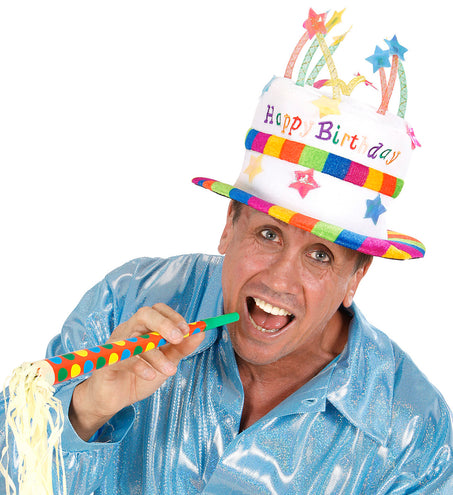 Widmann SRL Fluwelen hoed happy birthday