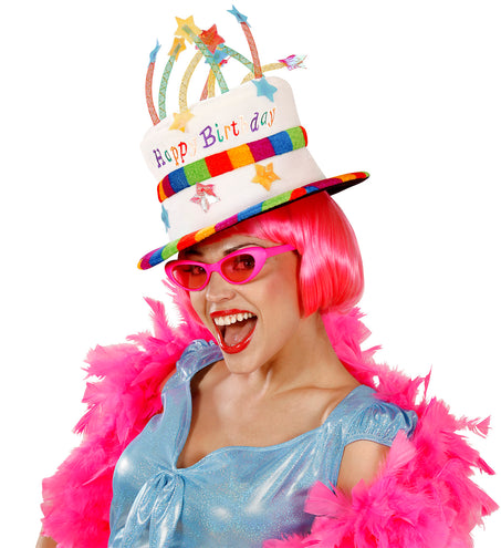 Widmann SRL Fluwelen hoed happy birthday