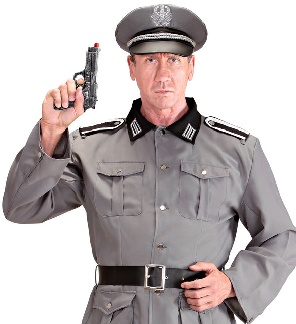 Widmann SRL Foam latex pistool zwart 19cm