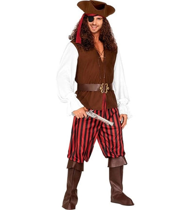 Widmann SRL Folter piraat Kapitein der zeëen kostuum