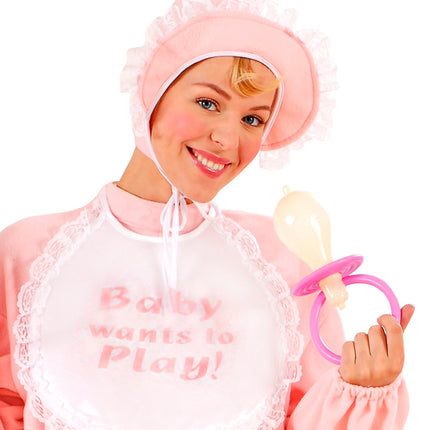 Widmann SRL Fop speen baby roze