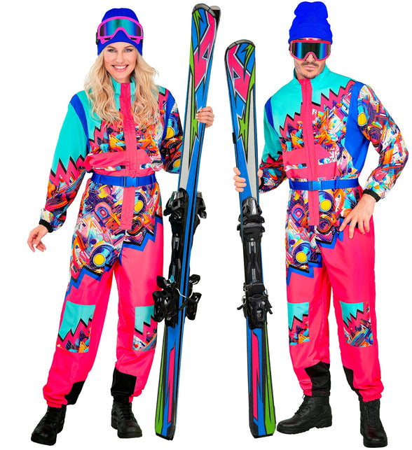 Widmann SRL Fout ski pak snowboarder roze/lichtblauw