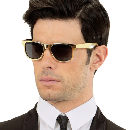 Widmann SRL Foute gouden bril karakter