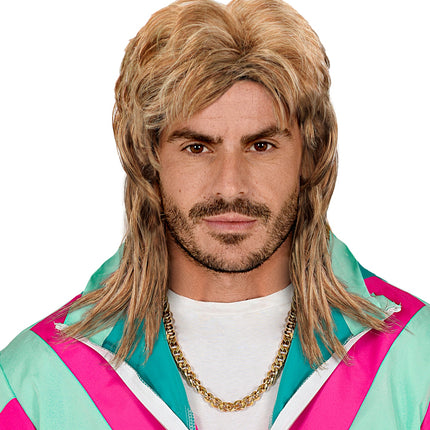 Widmann SRL Foute pruik met matje bruin