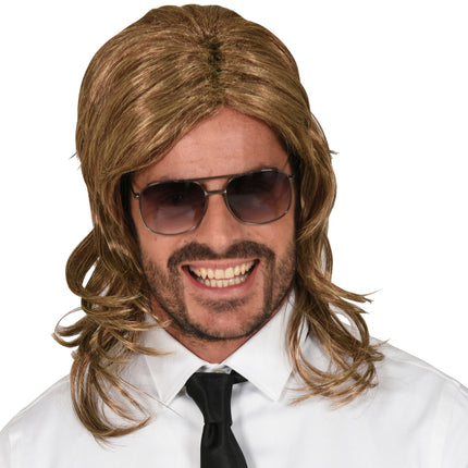 Widmann SRL Foute pruik met matje bruin