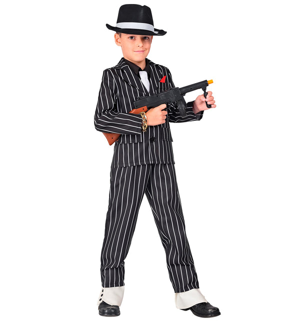 Widmann SRL Gangster kostuum krijtstreep kinderen