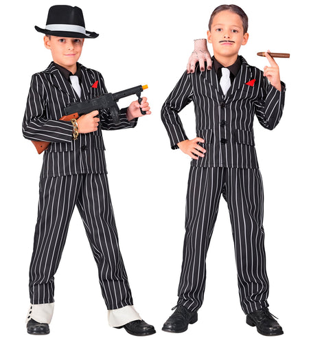 Widmann SRL Gangster kostuum krijtstreep kinderen