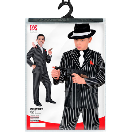 Widmann SRL Gangster kostuum krijtstreep kinderen