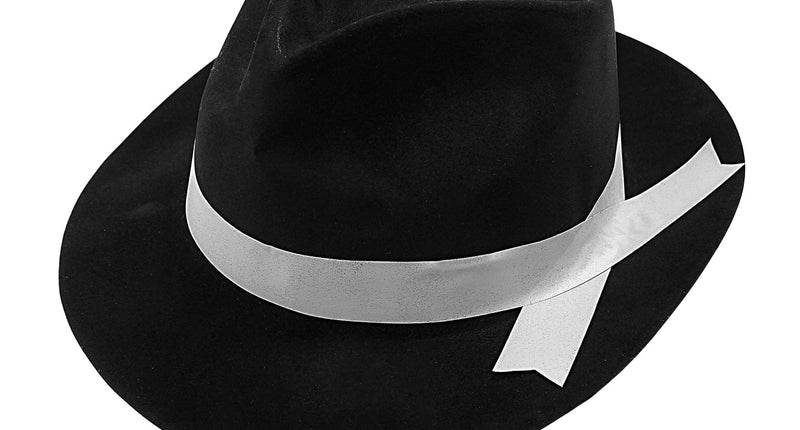 Widmann SRL Gangsterhoed fluweel zwart met band