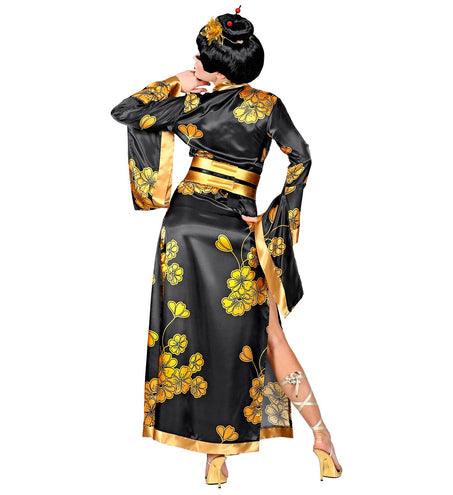 Widmann SRL Geisha jurk gouden bloemen