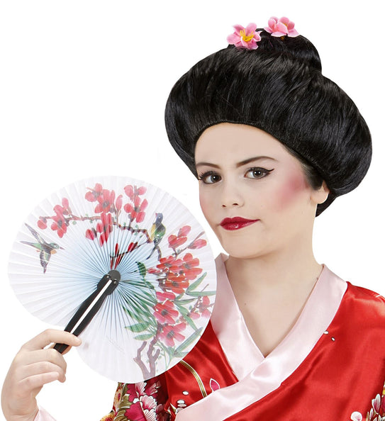 Widmann SRL Geisha pruik kind voor Japanse kleding