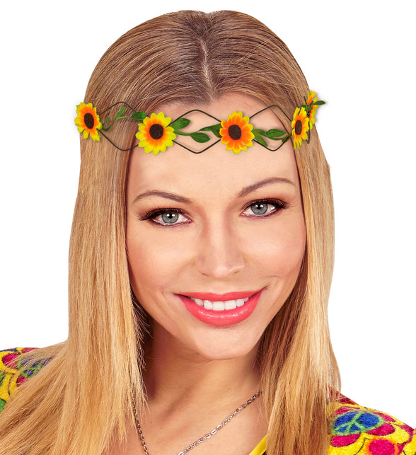 Widmann SRL Gele bloemen hoofdbandjes