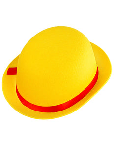 Widmann SRL Gele clownshoed met rode band