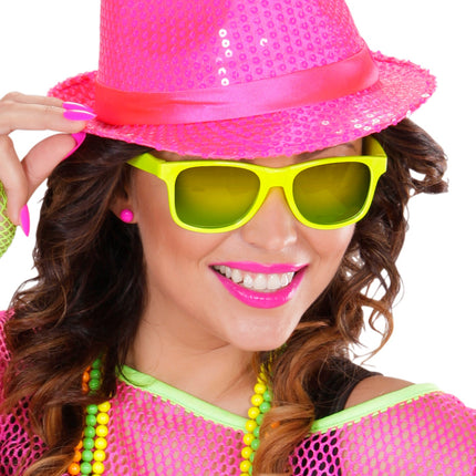 Widmann SRL Gele karakter bril Blues brother