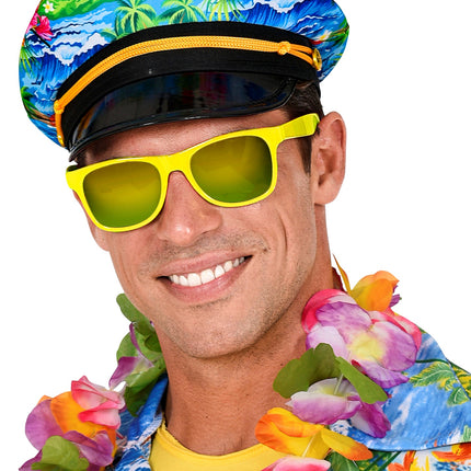 Widmann SRL Gele karakter bril Blues brother