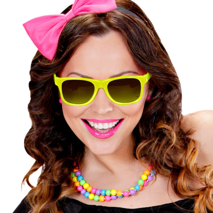 Widmann SRL Gele karakter bril Blues brother