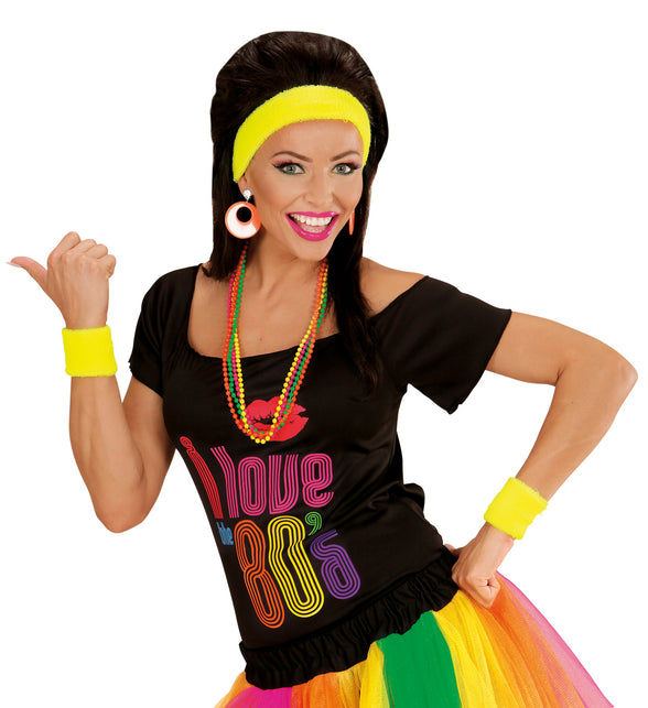 Widmann SRL Gele zweetbanden set neon