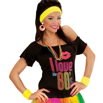 Widmann SRL Gele zweetbanden set neon