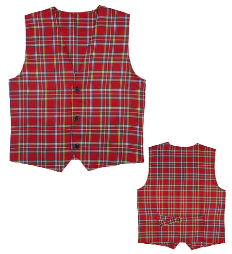 Widmann SRL Geruit vest Tartan motief rood