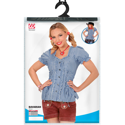 Widmann SRL Geruite blouse Katja