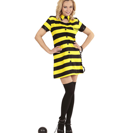 Widmann SRL Gevangene jurkje geel zwart dames