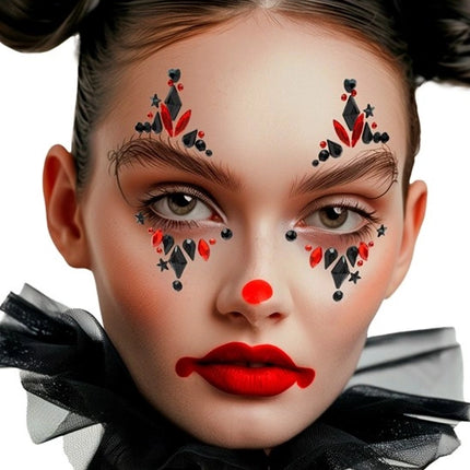 Widmann SRL Gezichtsdecoratie clown Noah