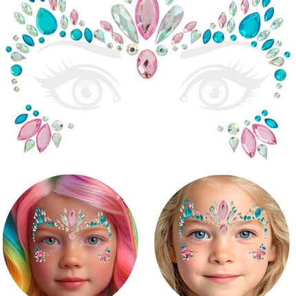 Widmann SRL Gezichtsdecoratie eenhoorn Sophie