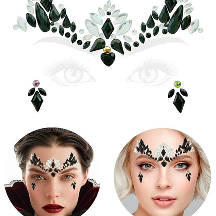 Widmann SRL Gezichtsdecoratie gothic Lotte