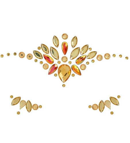 Widmann SRL Gezichtsdecoratie goud Mees