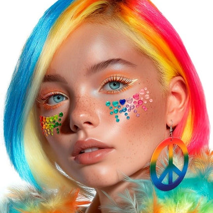 Widmann SRL Gezichtsdecoratie regenboog Lotje