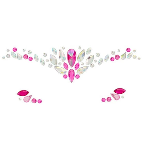 Widmann SRL Gezichtsdecoratie roze Stijn