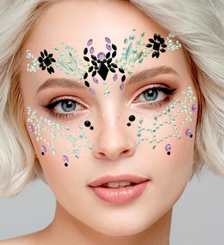 Widmann SRL Gezichtsdecoratie spinnenweb en spin Emma