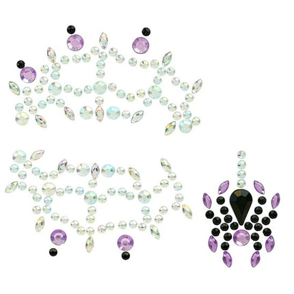 Widmann SRL Gezichtsdecoratie spinnenweb en spin Evae