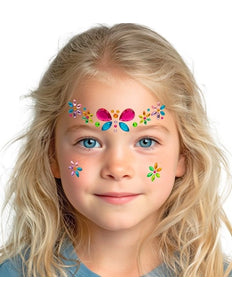Widmann SRL Gezichtsdecoratie vlinder Lara kind
