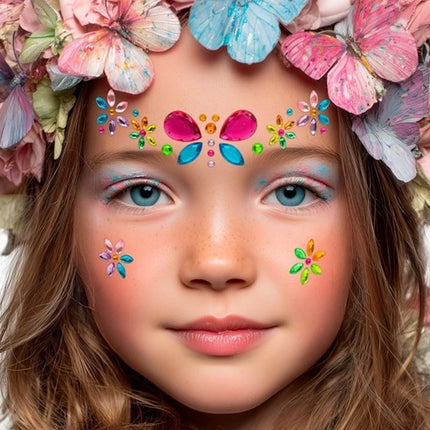 Widmann SRL Gezichtsdecoratie vlinder Lara kind