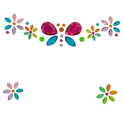 Widmann SRL Gezichtsdecoratie vlinder Lara kind