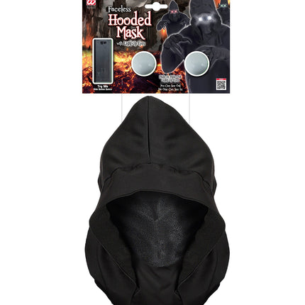 Widmann SRL Gezichtsloos Masker Met Kap Wit Licht