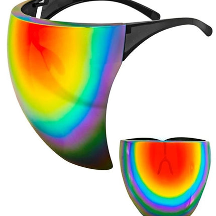 Widmann SRL Gezichtsscherm spiegellens regenboog Milan