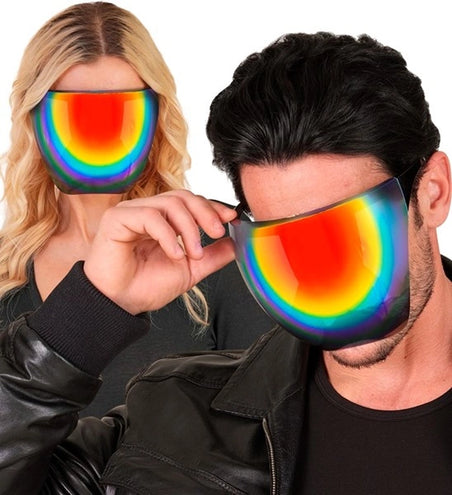 Widmann SRL Gezichtsscherm spiegellens regenboog Milan