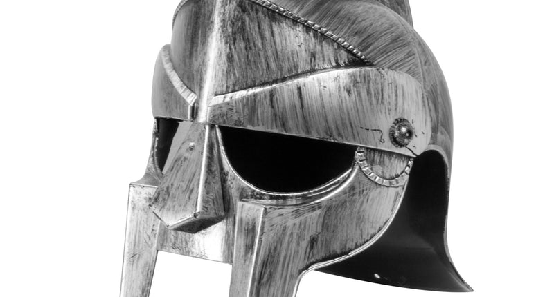 Widmann SRL Gladiator helm volwassenen zilver/grijs